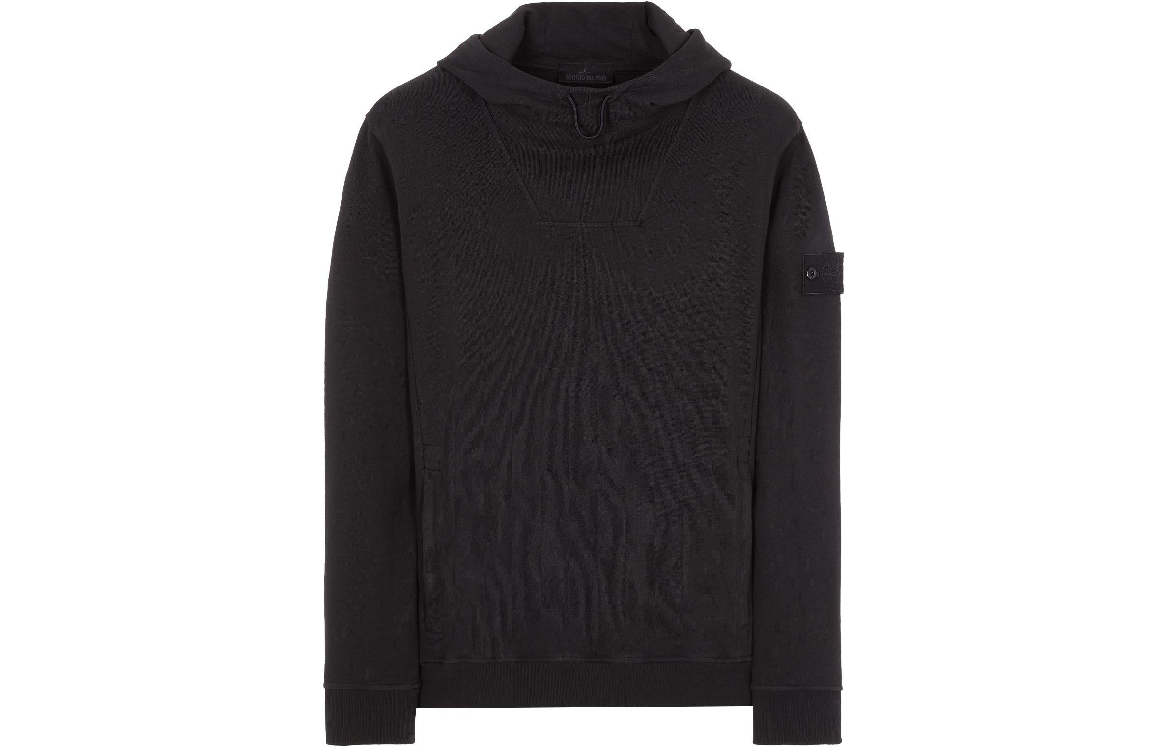 Stone Island SS23 Ghost Series Black Pullover Hoodie Unisex Fleece 7815612F3-V0029