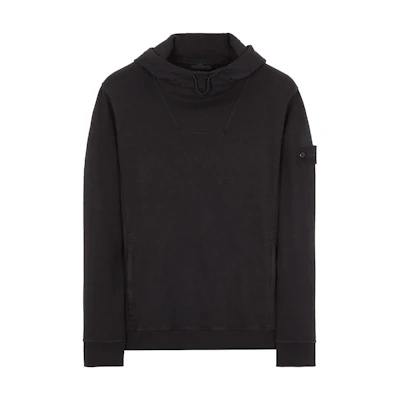 Stone Island SS23 Ghost Series Black Pullover Hoodie Unisex Fleece 7815612F3-V0029