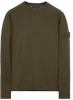 Stone Island SS23 Ghost Series Military Green Badge Crewneck Sweatshirt for Men. 7815611F3-V0054 Stone Island SS23 Ghost Series Military Green Badge Crewneck Sweatshirt for Men. 7815611F3-V0054