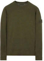 Order Stone Island SS23 Ghost Series Military Green Badge Crewneck Sweatshirt for Men. 7815611F3-V0054