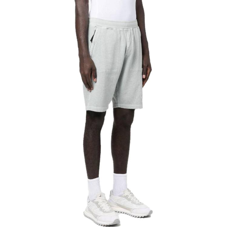 Stone Island SS23 Grey Compass Patch Elastic Waist Shorts Men 781564060-V0141 圖 5