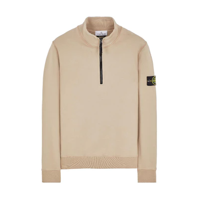Stone Island SS23 Half-Zip Pullover Sweatshirt Khaki - Mens 101561951-V0092