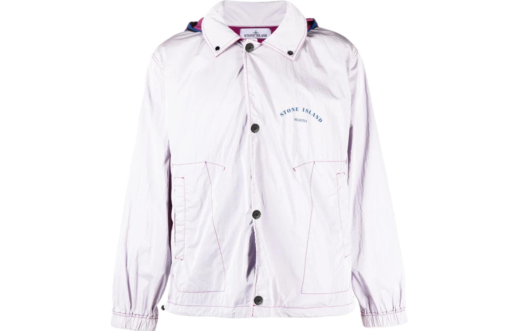 Stone Island SS23 Hand Sprayed Hoodie Jacket Men’s White 7815430T1-V0001