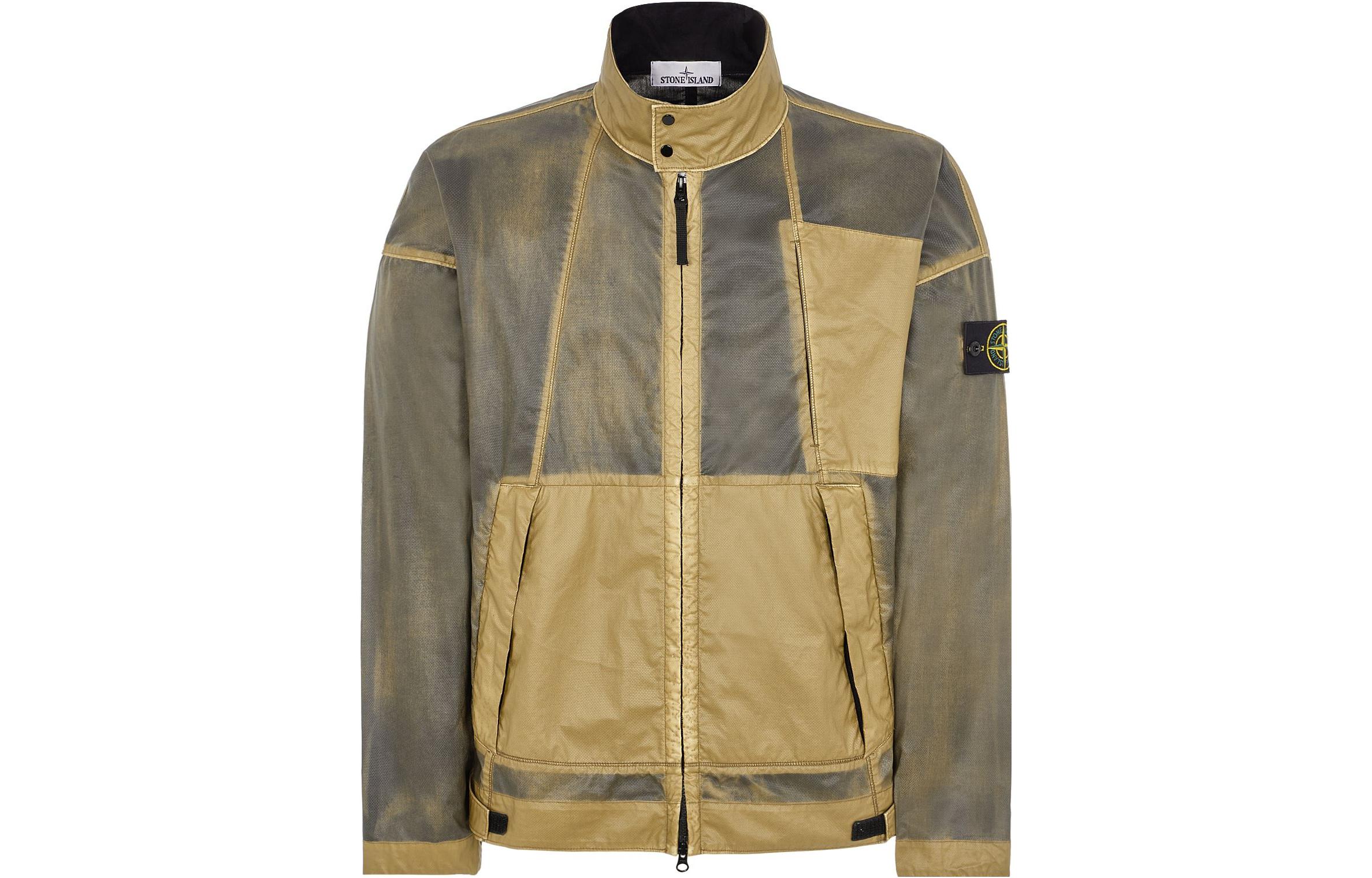 Stone Island SS23 Hand Sprayed Print Dyed Jacket - Deep Beige 7815431T1-V0098