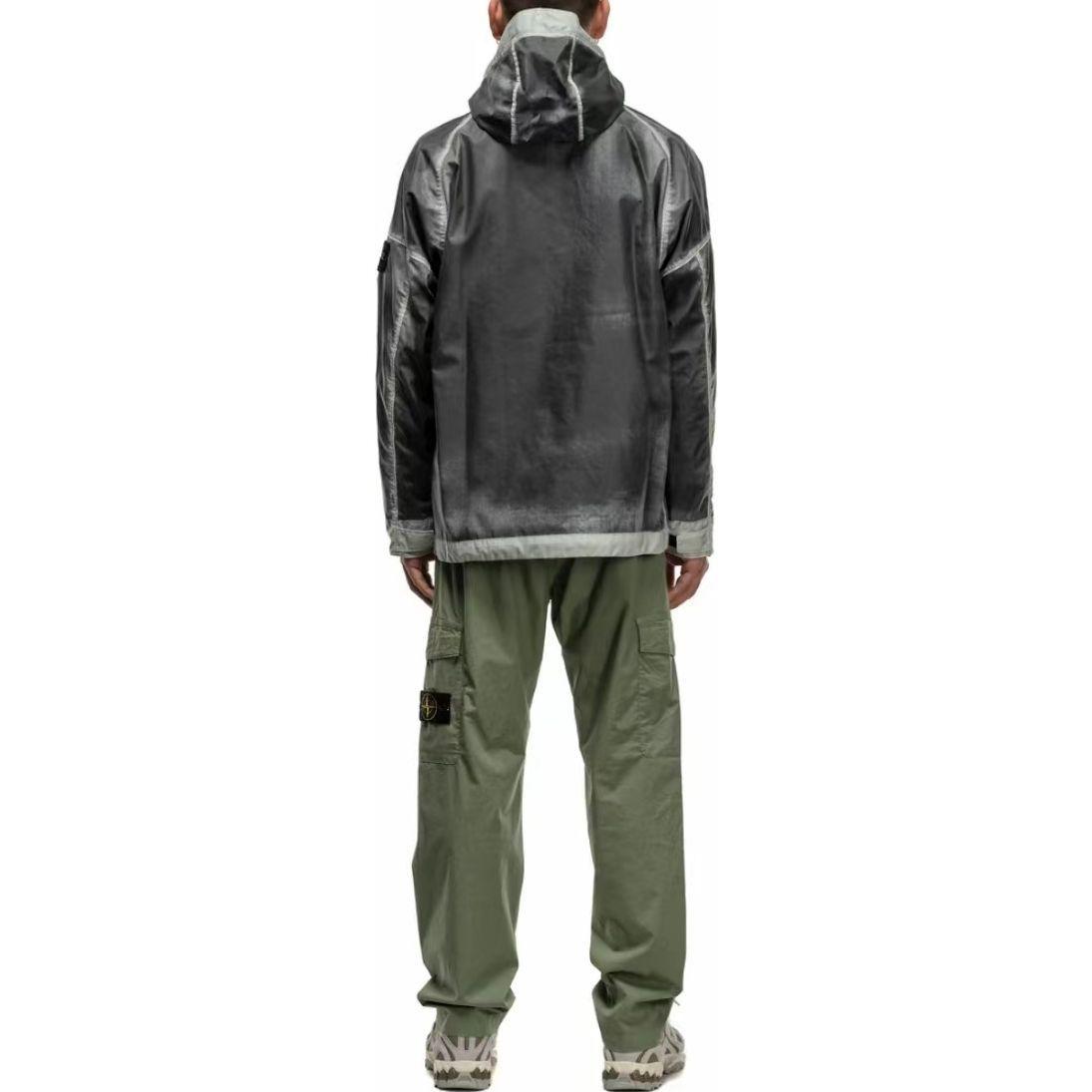 STONE ISLAND SS23 Hand Sprayed Printed Hooded Jacket Sky Blue () 7815430T1-V0041 圖 6