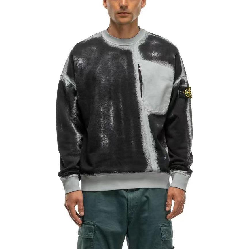 Stone Island SS23 Hand Sprayed Series Sky Blue Crewneck Sweatshirt . 7815627T2-V0041 圖 7