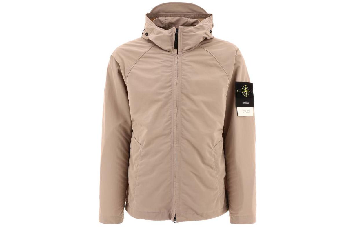 Stone Island SS23 Khaki Zip-Up Hooded Jacket 781540130-V0092