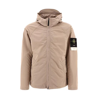 Stone Island SS23 Khaki Zip-Up Hooded Jacket 781540130-V0092