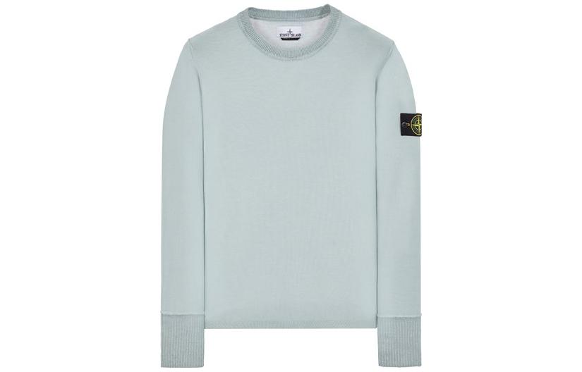 Stone Island SS23 Light Blue Crewneck Long-Sleeve Sweatshirt Edition 7815530D5-D5V00