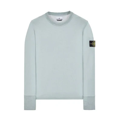 Stone Island SS23 Light Blue Crewneck Long-Sleeve Sweatshirt Edition 7815530D5-D5V00