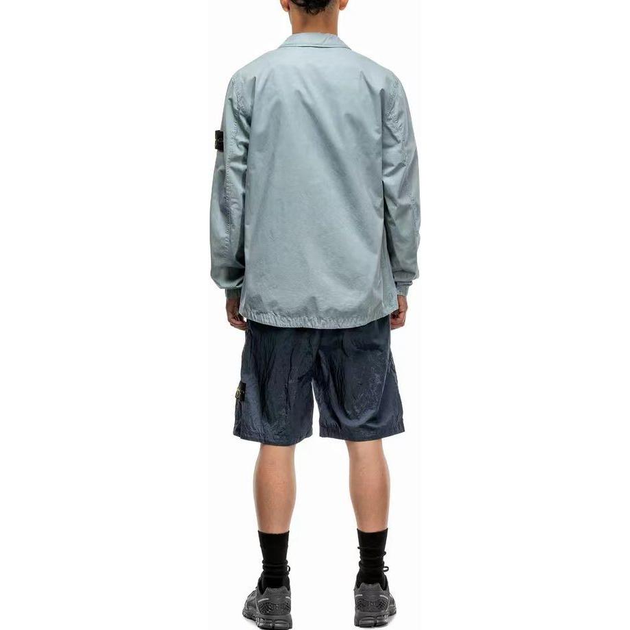 STONE ISLAND SS23 Light Blue Washed Nylon Meta Zip-Up Jacket Unisex. 7815106WN-V0141 圖 5