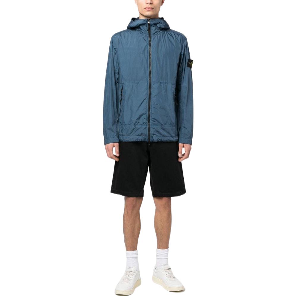 Lookbook STONE ISLAND SS23 男士轻便防水风衣夹克 蓝色 781540522-V0024