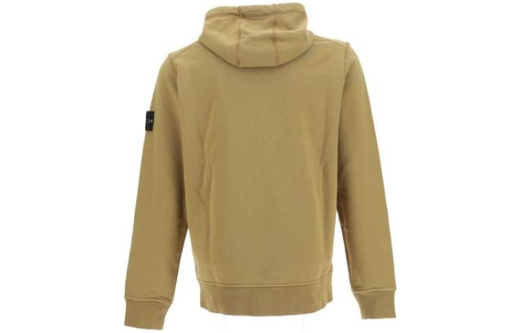 STONE ISLAND SS23 Logo Drawstring Pullover Hoodie Menswear – Mustard Yellow. 101564151-V0098 圖 3