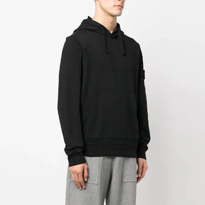 STONE ISLAND SS23 連帽抽繩黑色男士Logo貼布套頭帽T. 101564151-A0029 Purchase STONE ISLAND SS23 連帽抽繩黑色男士Logo貼布套頭帽T. 101564151-A0029
