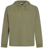 STONE ISLAND SS23 Logo Print Khaki Hoodie for Men. 781563355-V0155 STONE ISLAND SS23 Logo Print Khaki Hoodie for Men. 781563355-V0155