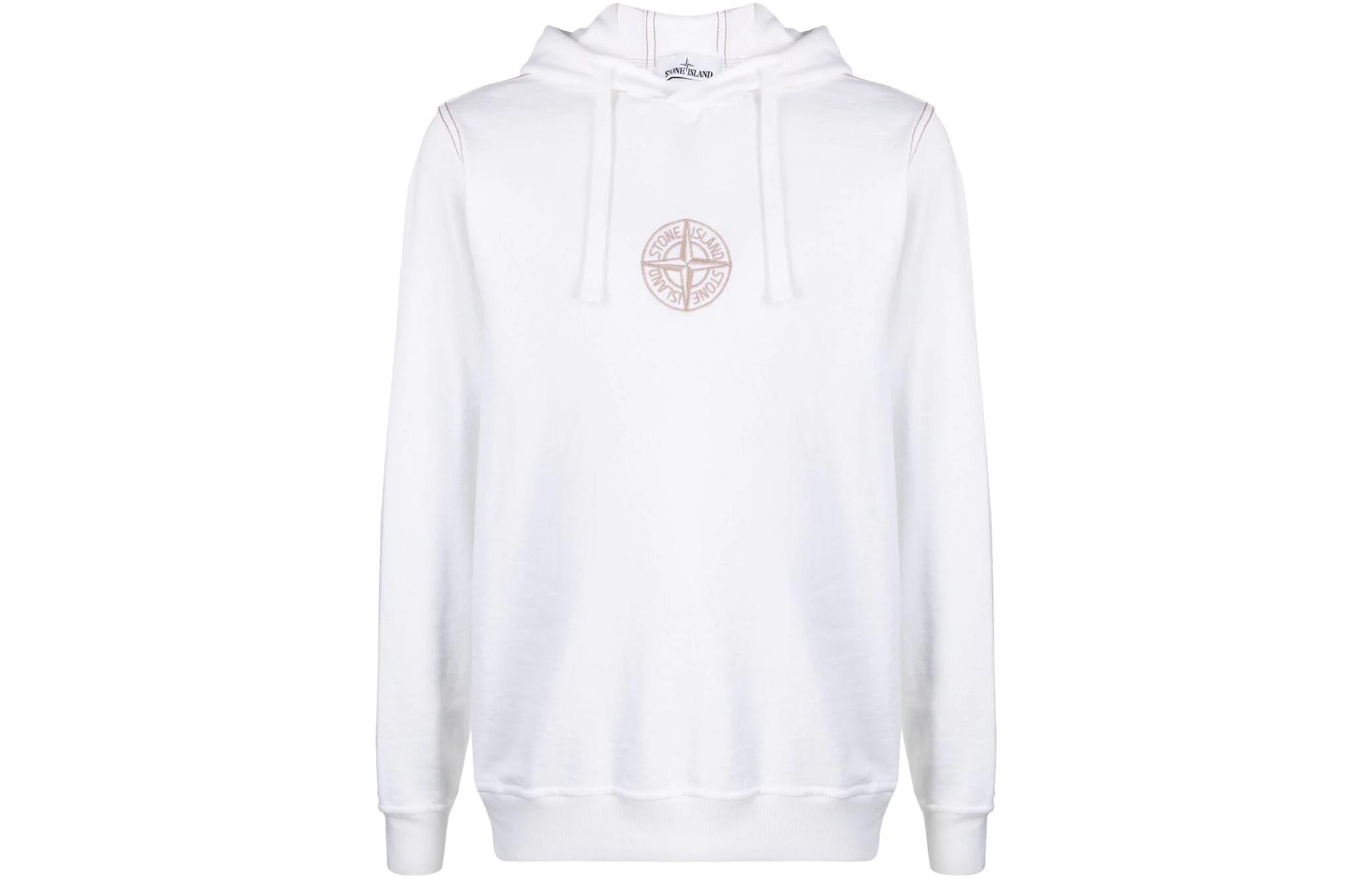 Stone Island SS23 Logo Sweatshirt White 741561159-V0001