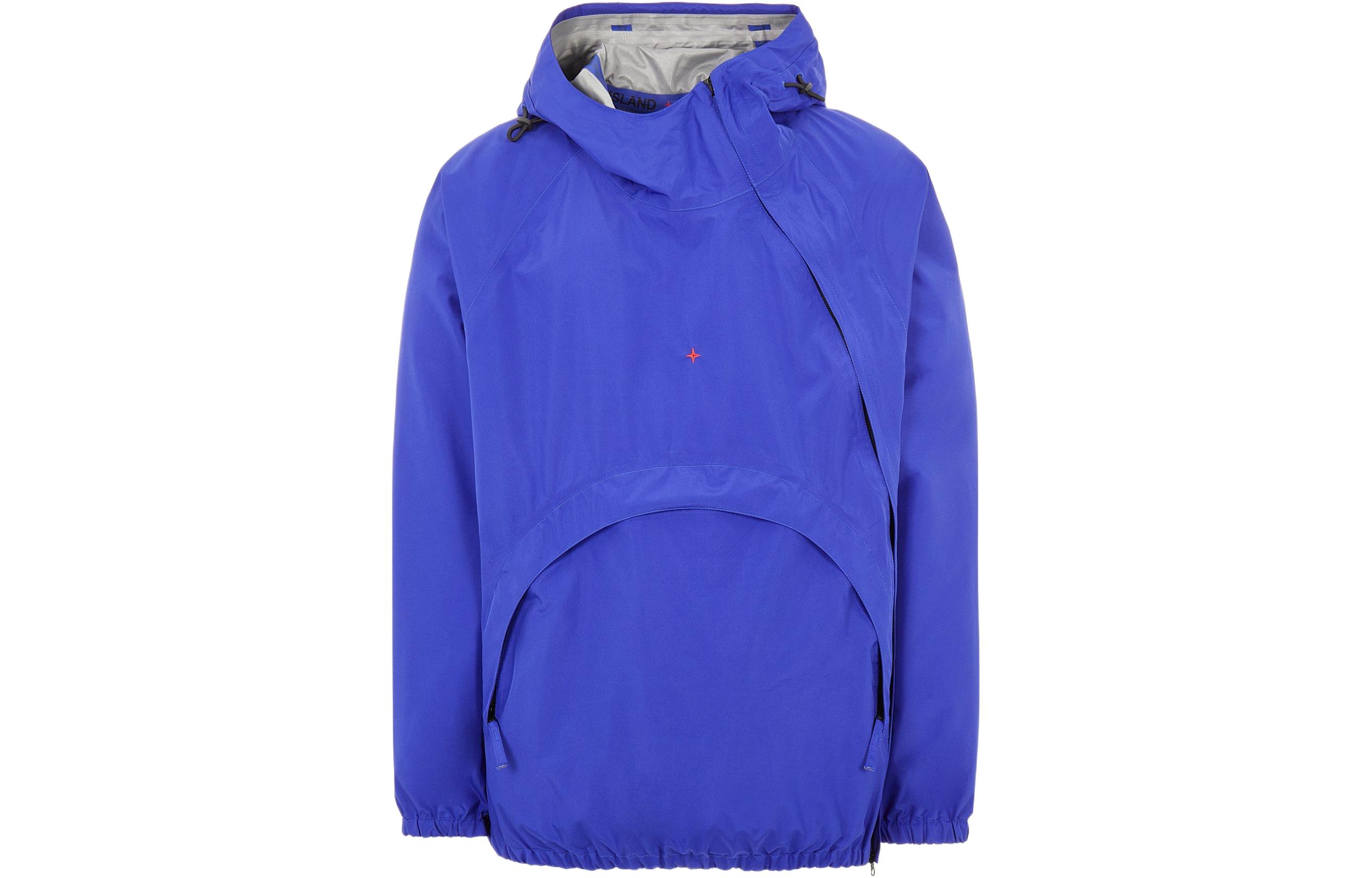 Stone Island SS23 Marina Embroidered Hoodie Jacket Blue 7615420x1-v0022