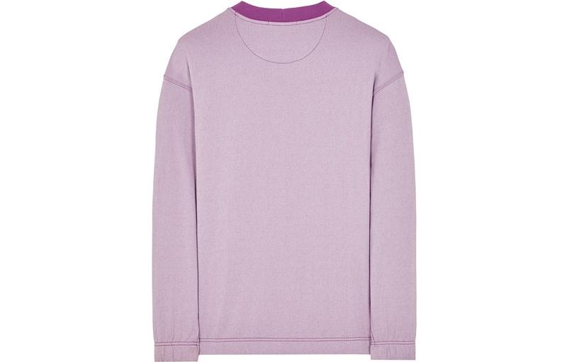STONE ISLAND SS23 Marina Pink Crewneck Letter Print Relaxed Sweatshirt Men. 7815652X2-V0045 圖 3