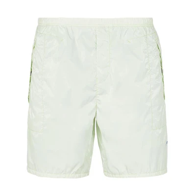 STONE ISLAND SS23 Marina Reflective Print Casual Shorts Light Green Men. 7815L14X1-V0052