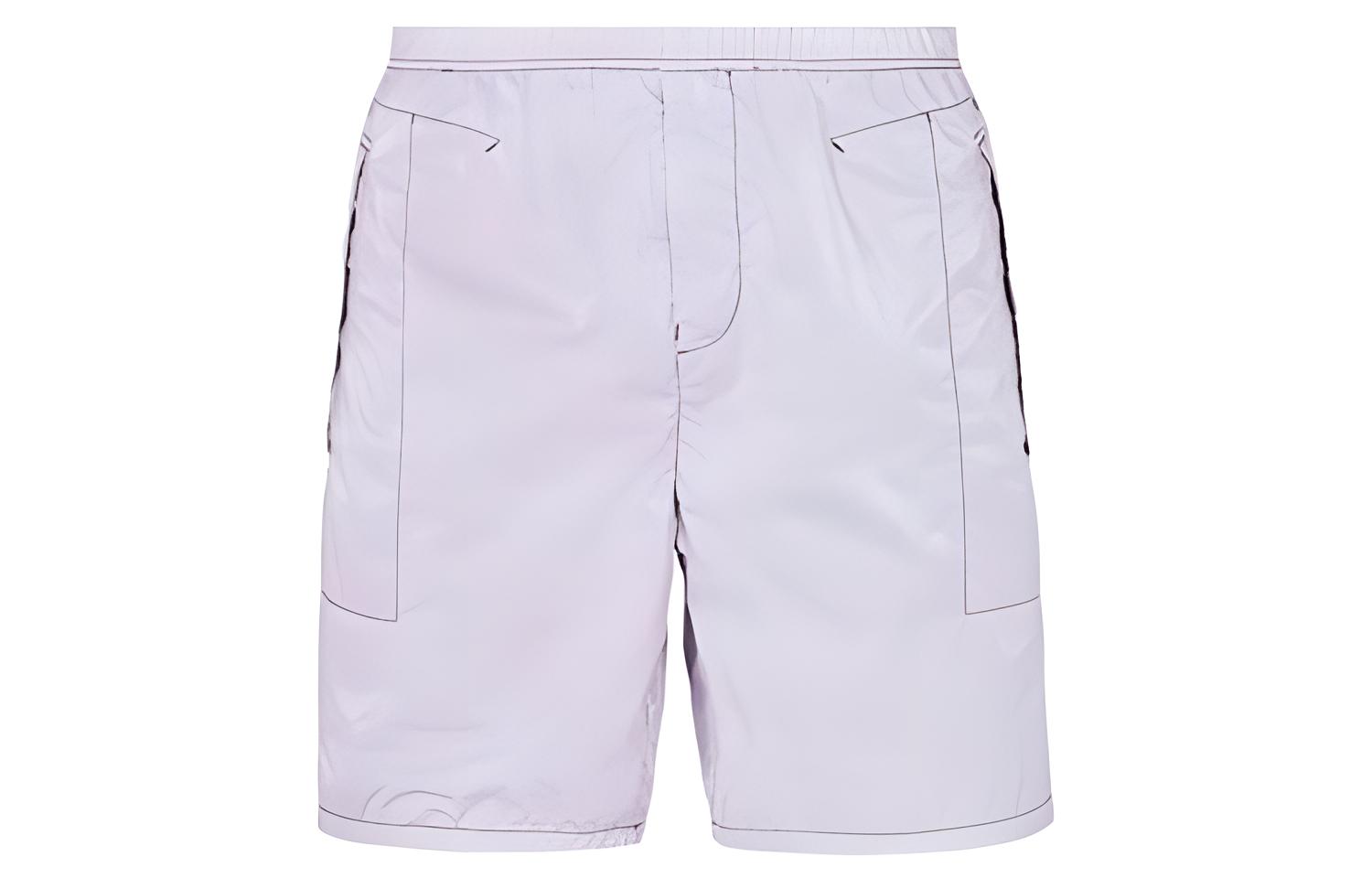 STONE ISLAND SS23 Marina Reflective Print Casual Shorts Pink Mens. 7815L14X1-V0045