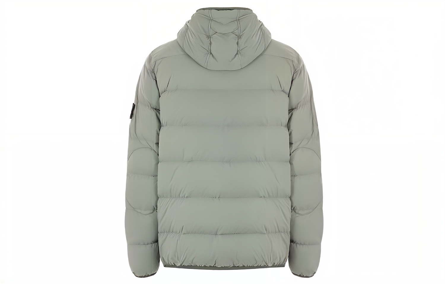 Stone Island SS23 Metallic Nylon Quilted Logo Hooded Down Jacket Grey Unisex. 791543728-V0055 圖 3