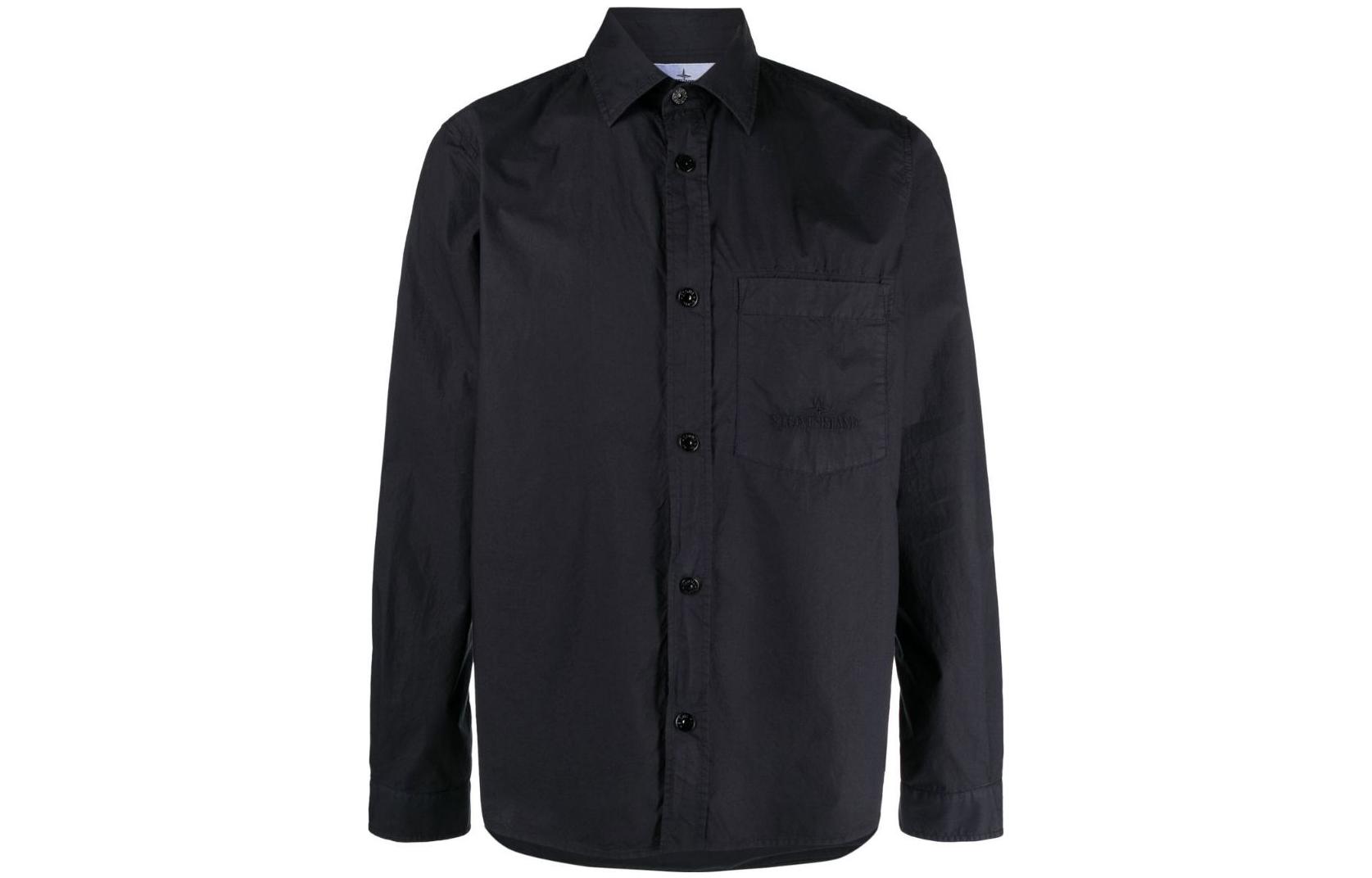 Order STONE ISLAND SS23 海軍藍數位印花涼感長袖POLO衫男子 781512205V0020