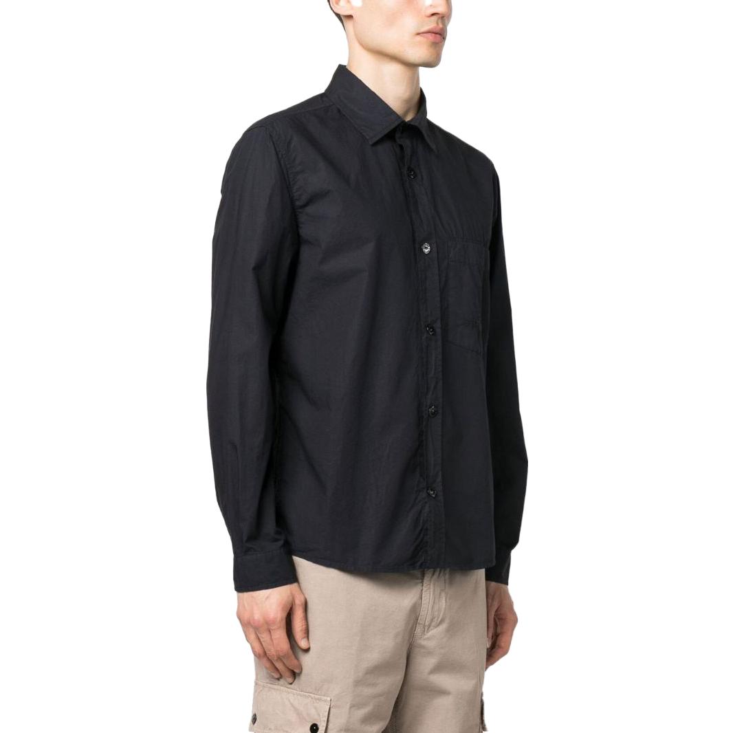 Purchase STONE ISLAND SS23 海軍藍數位印花涼感長袖POLO衫男子 781512205V0020