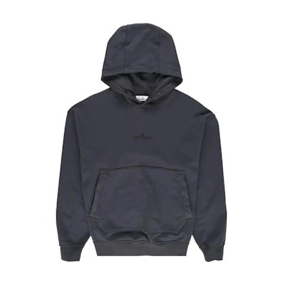 Stone Island SS23 Navy Blue Hoodie with Solid Color and Logo Design for Men 781562251-V0065