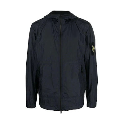 Stone Island SS23 Navy Blue Lightweight Waterproof Windbreaker Jacket Men 781540522-V0020