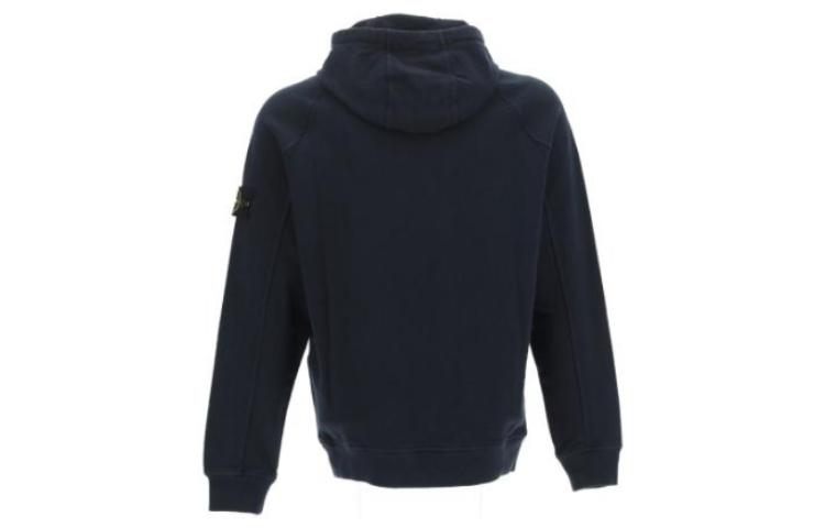 STONE ISLAND SS23 Navy Blue Logo Hoodie  Long Sleeve Pullover. 781562160-V0020 圖 3