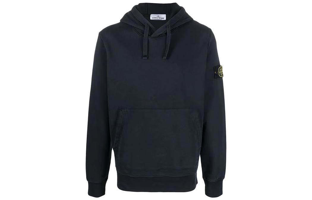 Stone Island SS23 Navy Blue Pullover Hoodie Kangaroo Pocket 101564151-A0020