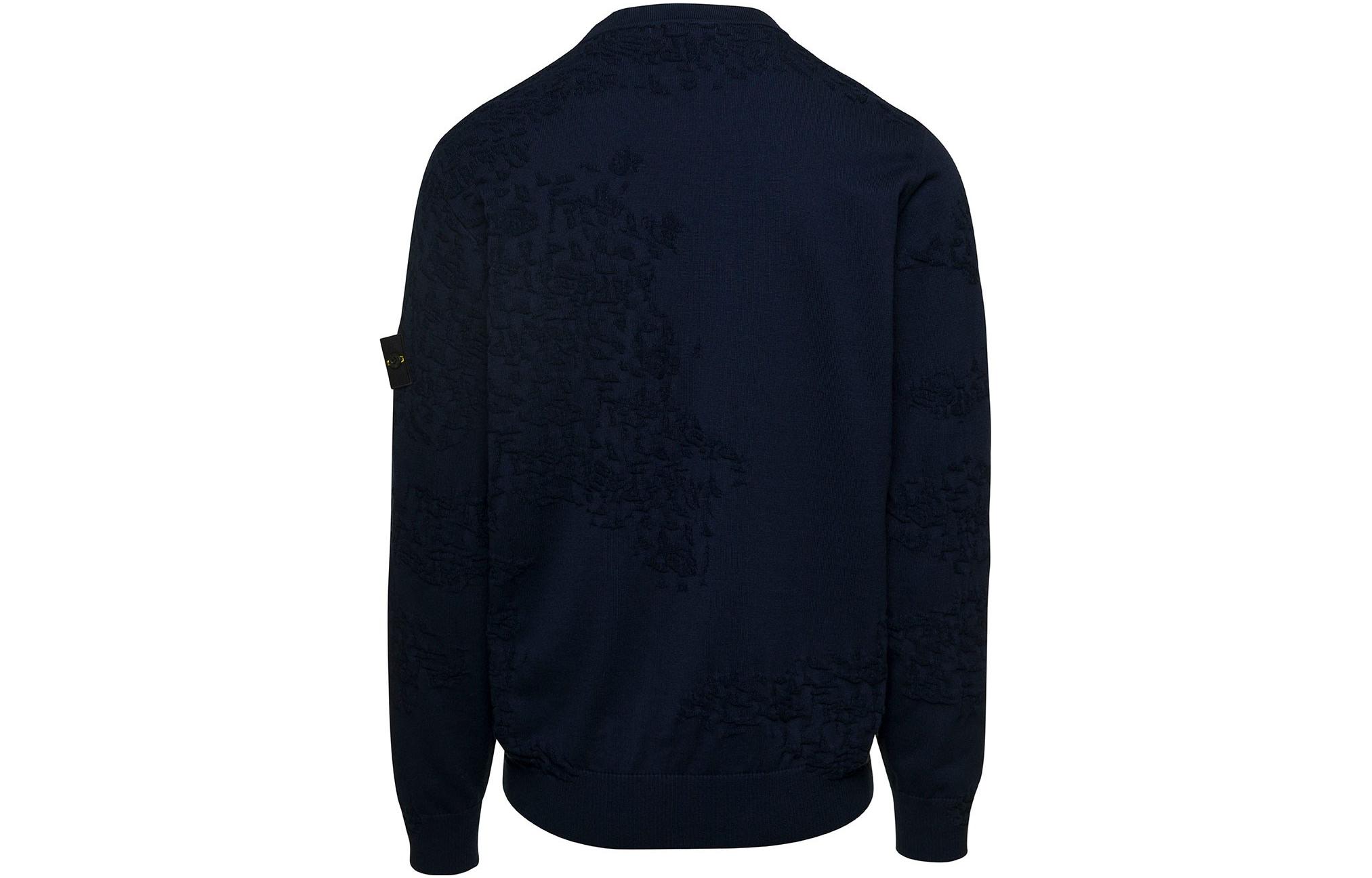 STONE ISLAND SS23 Navy Blue Pullover Sweatshirt  Long Sleeve 7815515B3-A0020 圖 3