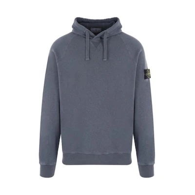 Stone Island SS23 Navy Blue Solid Logo Hoodie Long Sleeve 781562160-V0124