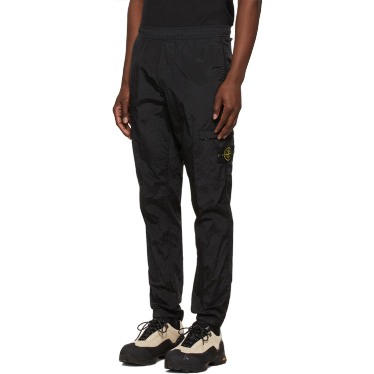 STONE ISLAND SS23 Nylon Meta  Black Relaxed Fit Jogger Pants 761531021-V0029 圖 6