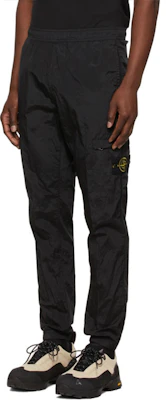 STONE ISLAND SS23 Nylon Meta Black Relaxed Fit Jogger Pants 761531021-V0029 Details for STONE ISLAND SS23 Nylon Meta Black Relaxed Fit Jogger Pants 761531021-V0029
