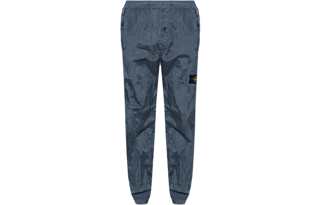 Stone Island SS23 Nylon Meta Relaxed Fit Metallic Blue Cargo Pants Men 781531019-V0024