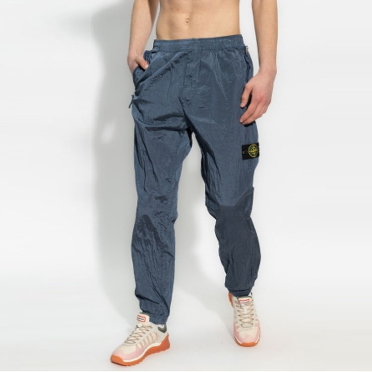 Stone Island SS23 Nylon Meta Relaxed Fit Metallic Blue Cargo Pants Men 781531019-V0024 圖 5