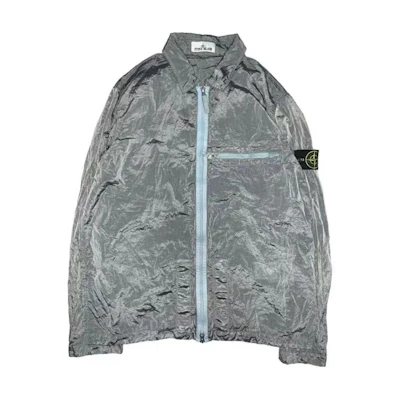 STONE ISLAND SS23 Nylon Meta Series Metallic Nylon Jacket Sky Blue. 781510919-V0041