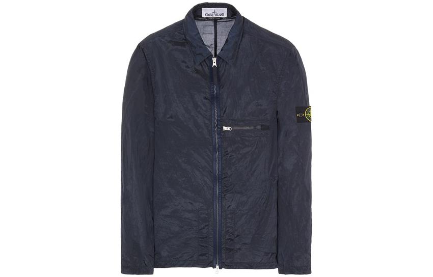 STONE ISLAND SS23 Nylon Meta Series  Metallic Nylon Jacket Blue 781510919-V0020