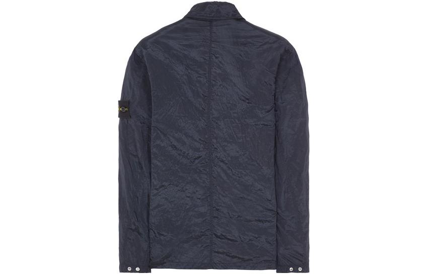 Lookbook ストーンアイランド SS23 メタリックナイロンジャケット ブルー 781510919-V0020