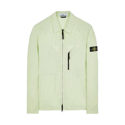Stone Island SS23 Nylon Meta Washed Jacket Melon Green Long Sleeve 7815106WN-V0152