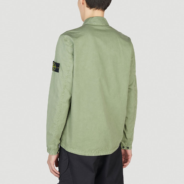 STONE ISLAND SS23 Nylon Meta Washed Zip Jacket Green Unisex Lightweight Outerwear 7815106WN-V0155 圖 7