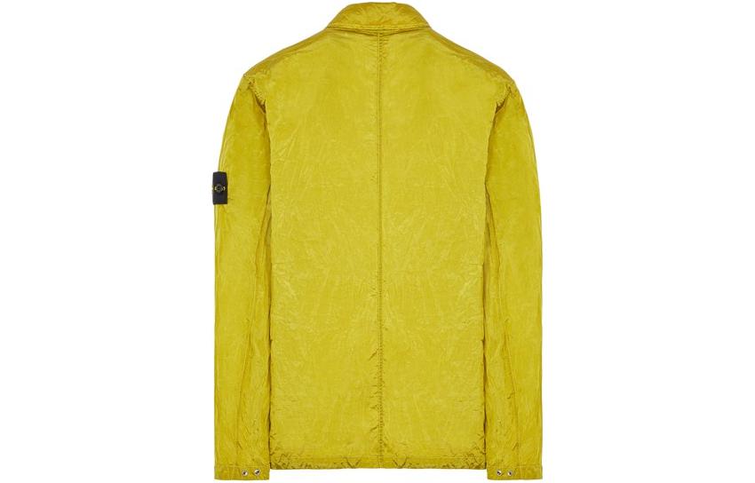 Lookbook STONE ISLAND SS23 Nylon Meta Kuning Metalik Jaket Lengan Panjang Zip 781510919-V0030