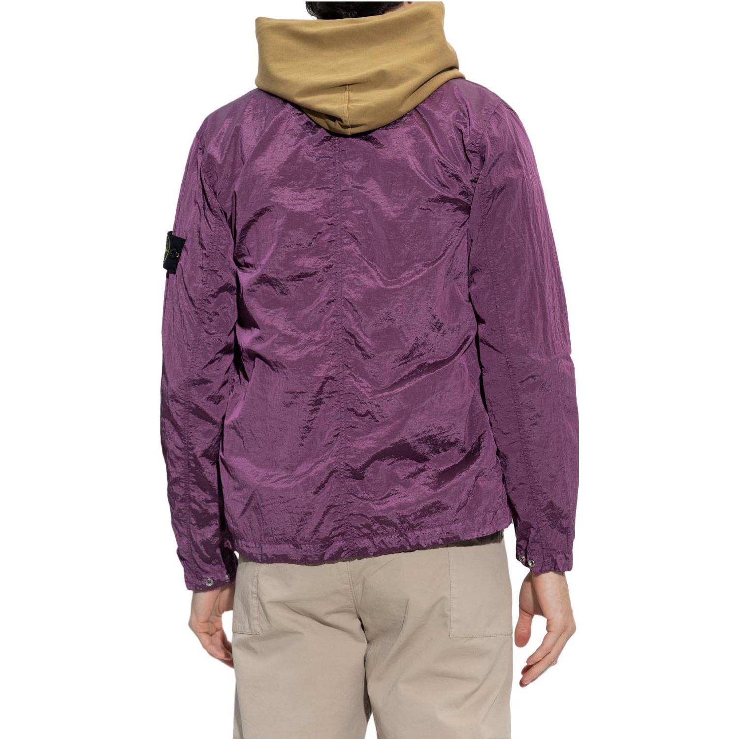 Stone Island SS23 Nylon Metal Jacket  Purple Long Sleeve Full-Zip Jacket 781510919-V0045 圖 4