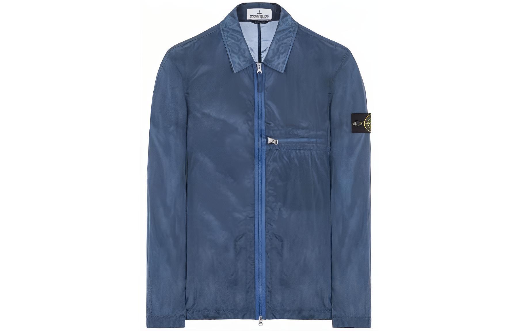 Stone Island SS23 Nylon Metal Jacket Air Force Blue Long Sleeve  Outerwear 781510919-V0024