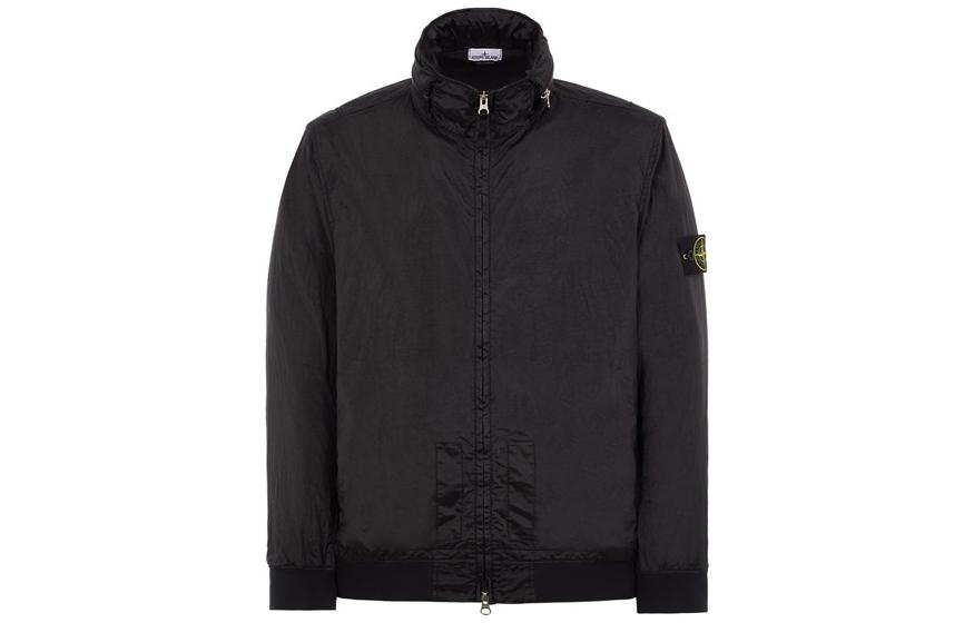 Stone Island SS23 Nylon Metal Series Black Logo Jacket for Men – Breathable Design 781541920-V0029