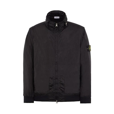 Stone Island SS23 Nylon Metal Series Black Logo Jacket for Men – Breathable Design 781541920-V0029