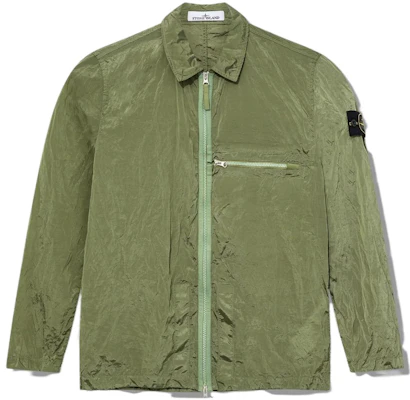 Stone Island SS23 Nylon Metal Series Sage Green Jacket with Zipper Chest Strap. 781510919-V0055 Buy Stone Island SS23 Nylon Metal Series Sage Green Jacket with Zipper Chest Strap. 781510919-V0055