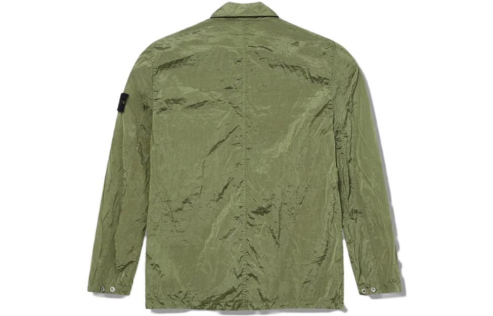 Stone Island SS23 Nylon Metal Series Sage Green  Jacket with Zipper Chest Strap. 781510919-V0055 圖 3