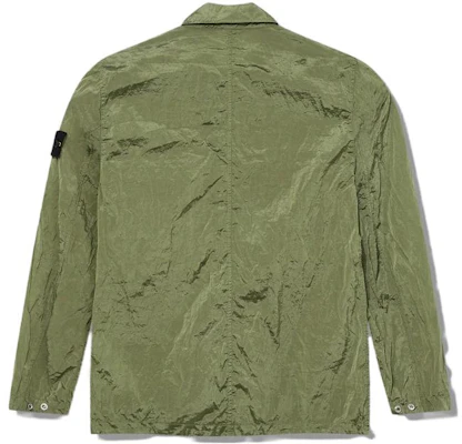 Stone Island SS23 Nylon Metal Series Sage Green Jacket with Zipper Chest Strap. 781510919-V0055 Lookbook Stone Island SS23 Nylon Metal Series Sage Green Jacket with Zipper Chest Strap. 781510919-V0055